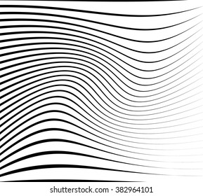 Abstract pattern / texture with wavy, billowy lines
