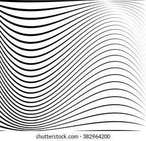 Abstract pattern / texture with wavy, billowy lines