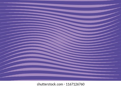 Abstract pattern.  Texture with wavy, curves lines. Optical art background. Wave design purple, violet color. Digital image with a psychedelic stripes. Vector illustration