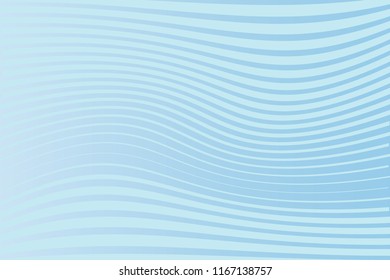 Abstract pattern. Texture with wavy, curves lines. Optical art background. Wave design blue color. Digital image with a psychedelic stripes. Vector illustration