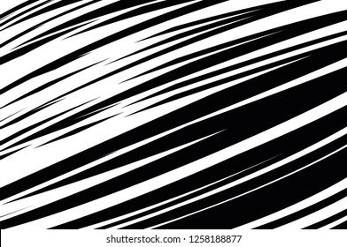 Abstract pattern. Texture with wavy, curves lines. Optical art background. Wave design black and white. Digital image with a psychedelic stripes. Vector illustration  