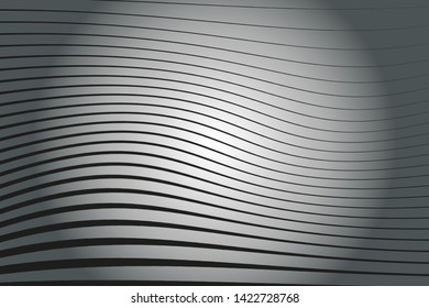 Abstract pattern. Texture with wavy, curves lines. Optical art background. Wave design black and grey. Digital image with a psychedelic stripes. Vector illustration  