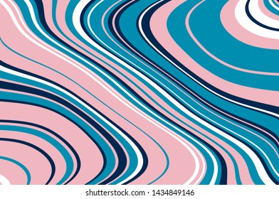 Abstract pattern. Texture with wavy, curves lines. Optical art background. Colorful Wave design. Digital image with a psychedelic stripes. Vector illustration 