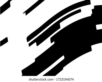 Abstract pattern. Texture with wavy, curves lines. Optical art background. Wave design black and white. Digital image with a psychedelic stripes. Vector illustration