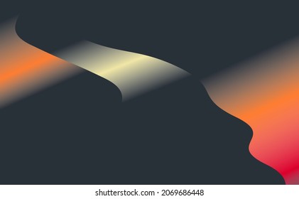 Patrón abstracto. Textura con líneas onduladas, curvas. Fondo de arte óptico. Diseño de Wave colorida. Ilustración vectorial.