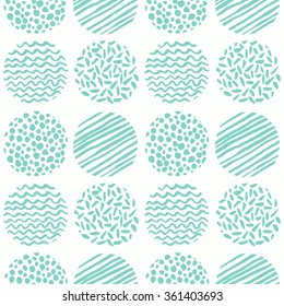 Abstract pattern with textured circles