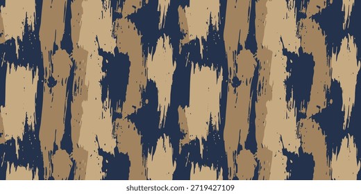 Patrón Abstractas con diseño texturizado en colores azul y beige
