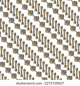 An abstract pattern with a textured green and orange combination for book covers or anything else