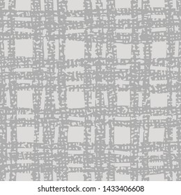 Abstract pattern with thick textured stripes similar to fabric. Background with curved lines. Ornament in gray colors.
