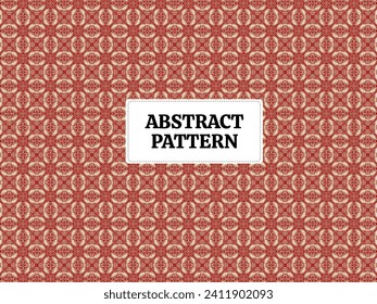Abstract pattern tile fabric vector abstract modern red, for fabric