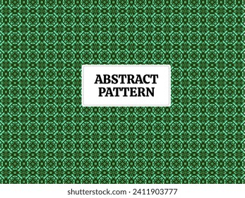 Abstract pattern tile fabric vector abstract modern green