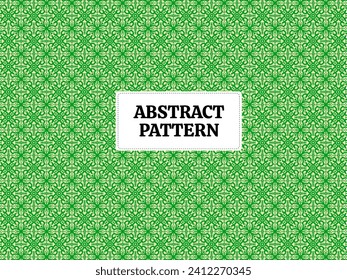 Abstract pattern tile fabric vector abstract modern green