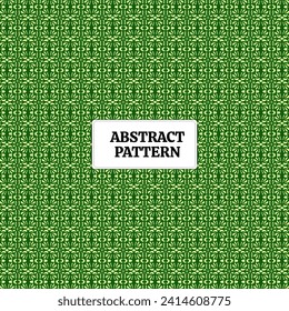 Abstract pattern tile fabric vector abstract modern green