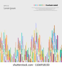 Abstract of pattern towers colorful background. Presenting for your business presentation . Illustration vector eps10