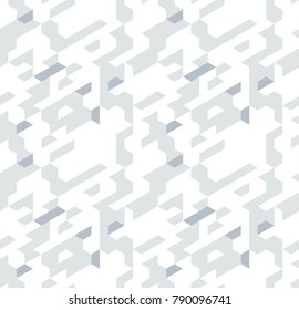 Abstract pattern of trapezoids and hexagons. The orderly movement of geometric forms.