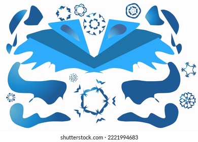 Abstract pattern. Trendy abstract vector illustration. Vector colorful ornaments, digital art set for posters, covers, flyers, textile fabric prints etc.