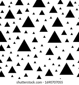 Abstract pattern. Triangle geometric design seamless pattern. Vector illustration