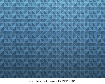 Abstract pattern of triangle geometric shapes. Polygon blue gradient background seamless. Vector illustration wallpaper art.