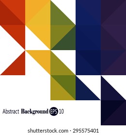 Abstract Pattern - Triangle and Square pattern in colors