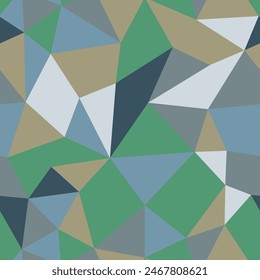 Abstract pattern of triangles. Compact triangles size. Repeatable pattern. Amazing vector tiles. Earthy Tone Harmony. Seamless vector illustration.