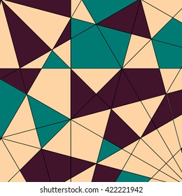 Abstract pattern with triangles in vector. 