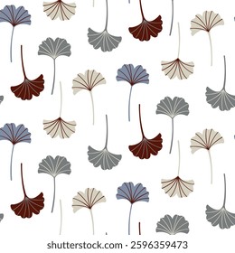Abstract pattern of tropical leaves. This vector design is ideal for fashion prints and backgrounds.