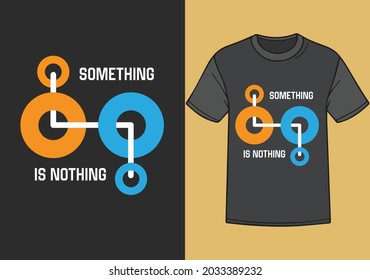Abstract pattern typography T shirt design