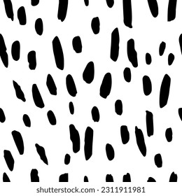 Abstract pattern with uneven speck on white. 