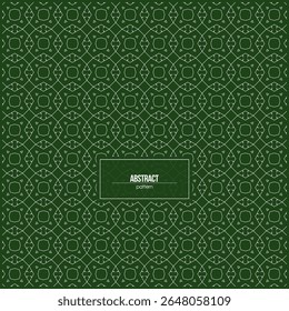 abstract pattern with unique white rhombus shape and dark green background