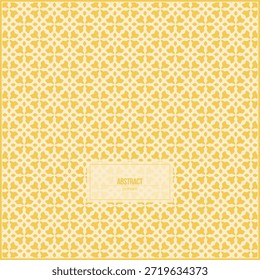 Patrón abstracto con estilo vintage amarillo único