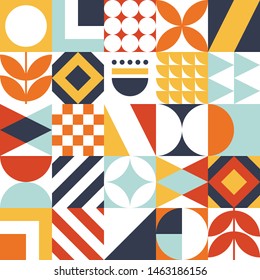 Abstract pattern. Vector colorful geometric background.