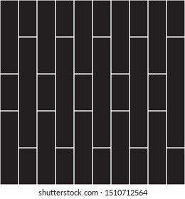 Abstract pattern vector. Design brick line  white on black background. Design print for illustration,  textile, texture, wallpaper, background. Set 1