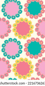 Abstract pattern vector for fabric sublimation print