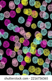 Abstract pattern vector for fabric sublimation print