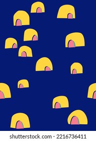 Abstract pattern vector for fabric sublimation print