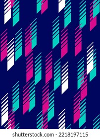Abstract pattern vector for fabric sublimation print
