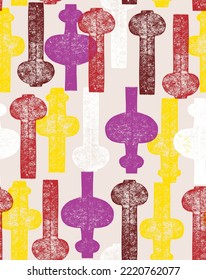 Abstract pattern vector for fabric sublimation print