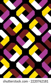 Abstract pattern vector for fabric sublimation print