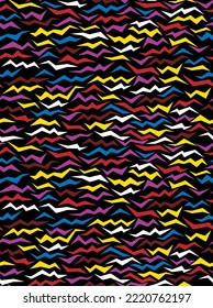 Abstract pattern vector for fabric sublimation print
