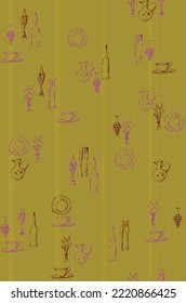 Abstract pattern vector for fabric sublimation print