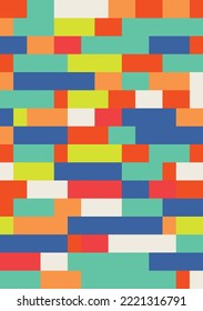 Abstract pattern vector for fabric sublimation print