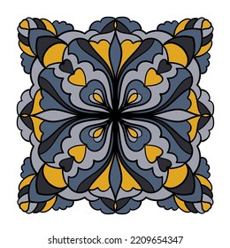 Abstract pattern. Vector illustration. Bright ornament. Graphic design element.