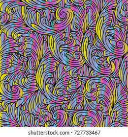 Abstract pattern vector illustration. Doodle style. Design icon, print, logo, poster, symbol, decor, textile, paper.