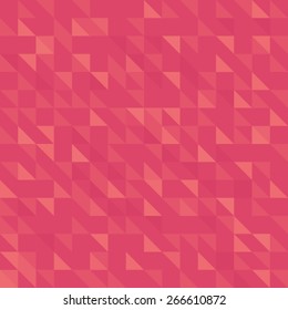Abstract pattern vector illustration made with triangle and square - red