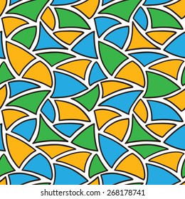 abstract pattern. vector seamless pattern with hand drawn mosaic