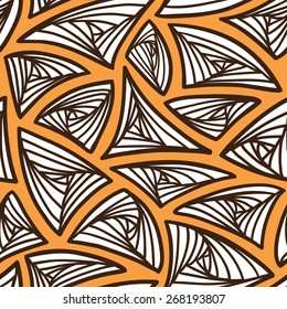 abstract pattern. vector seamless pattern with hand drawn tangle figures