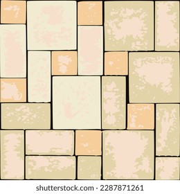 Abstract Pattern vector template with simple modern brick motif