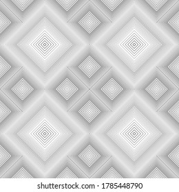 Abstract pattern with volumetric geometric shapes from lines. Image with optical illusion. Stock vector illustration.