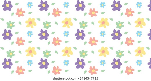 Abstract pattern for wallpaper design. Fabric wallpaper with printed texture. Decorative floral ornament. Vintage style. Vector minimalist illustration.