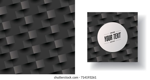 Abstract pattern wallpaper with minimal flyer design and your text Eps 10 stock vector illustration 